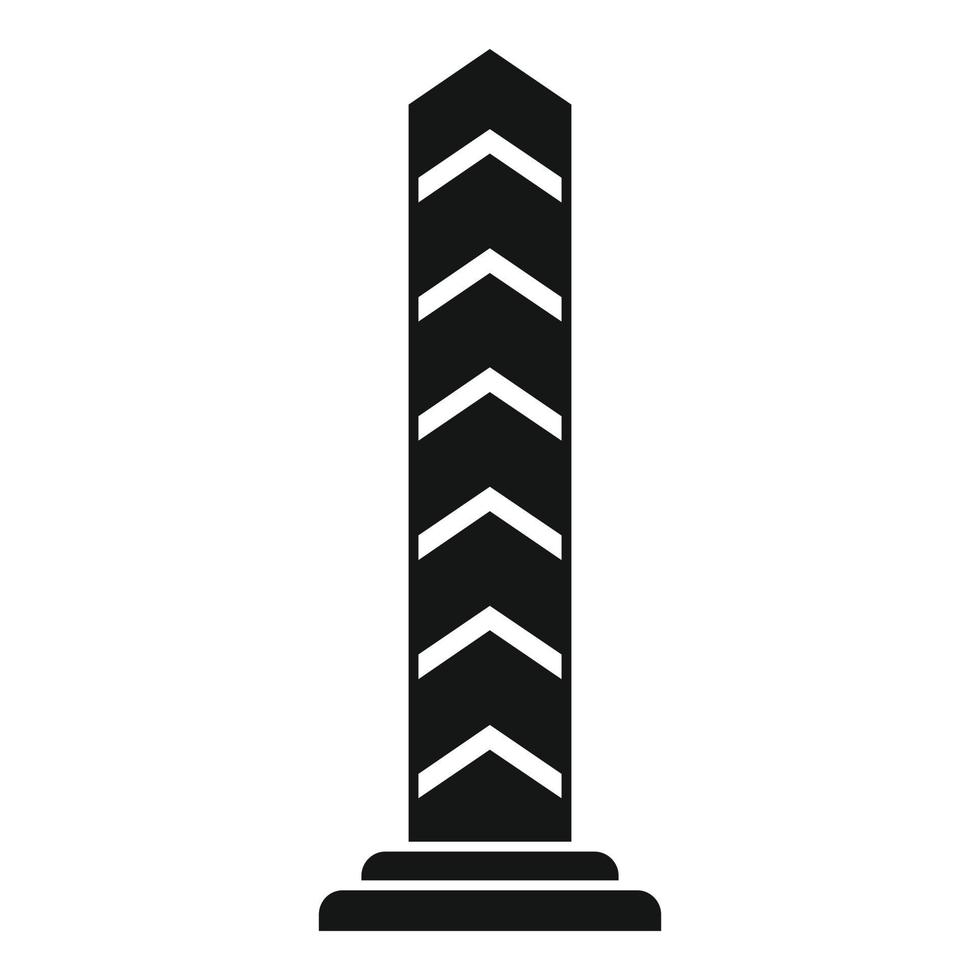 ícone de pilar de fronteira, estilo simples vetor