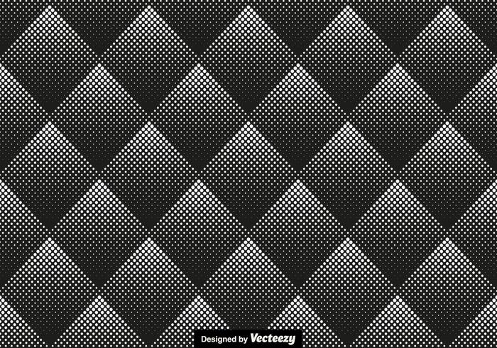 Halftone Seamless Pattern Ilustração Vetor