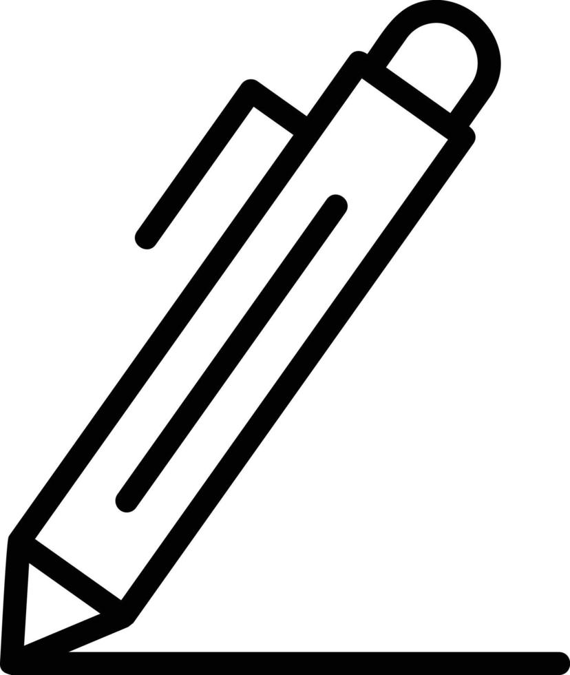 ícone de linha de caneta vetor