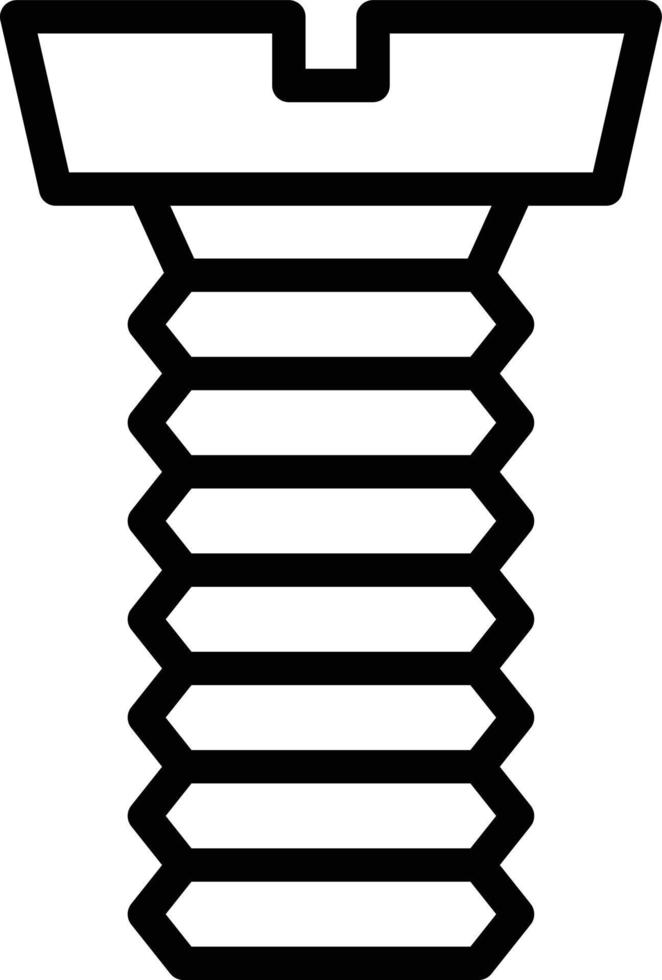 ícone de linha de parafuso vetor