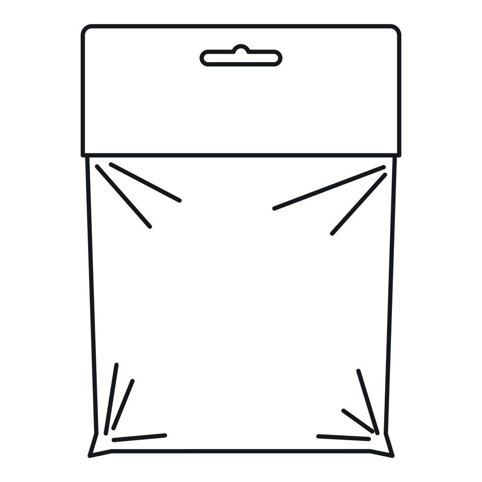ícone do pacote, estilo de estrutura de tópicos vetor