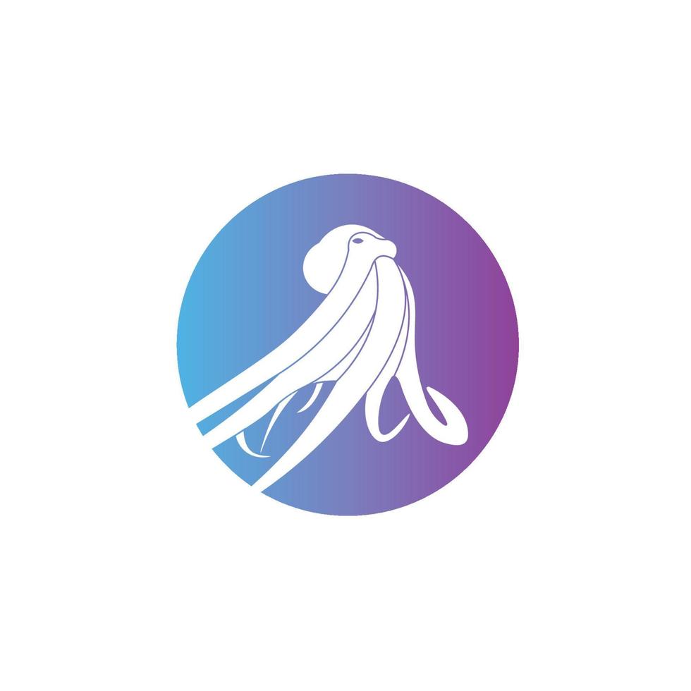 estilo de logotipo moderno de ilustração vetorial de polvo, perfeito para ele logotipo de negócios também empresa de alta tecnologia vetor