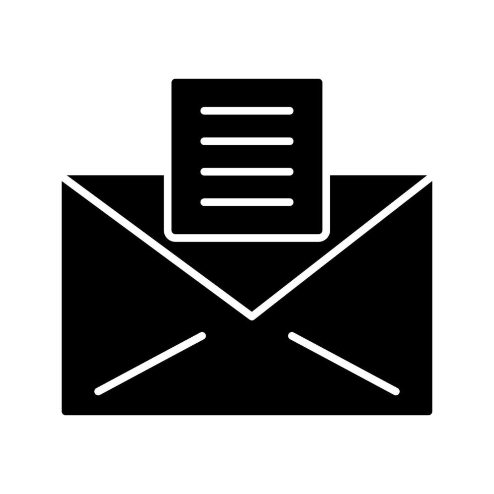 ícone de vetor de documentos de e-mail