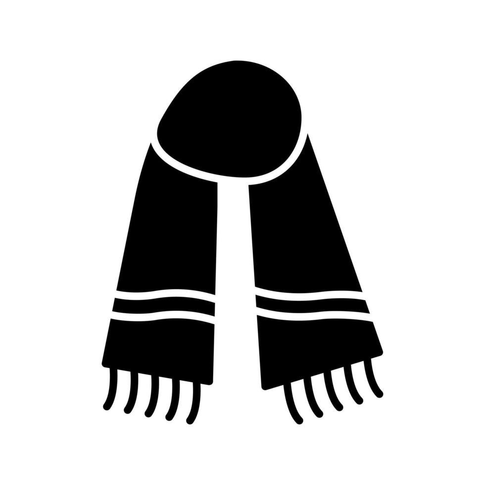 ícone de vetor de cachecol quente