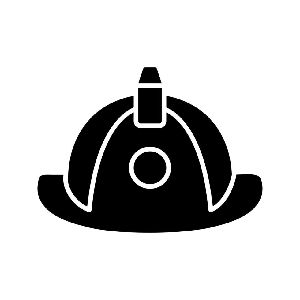 ícone de vetor de chapéu de bombeiro exclusivo