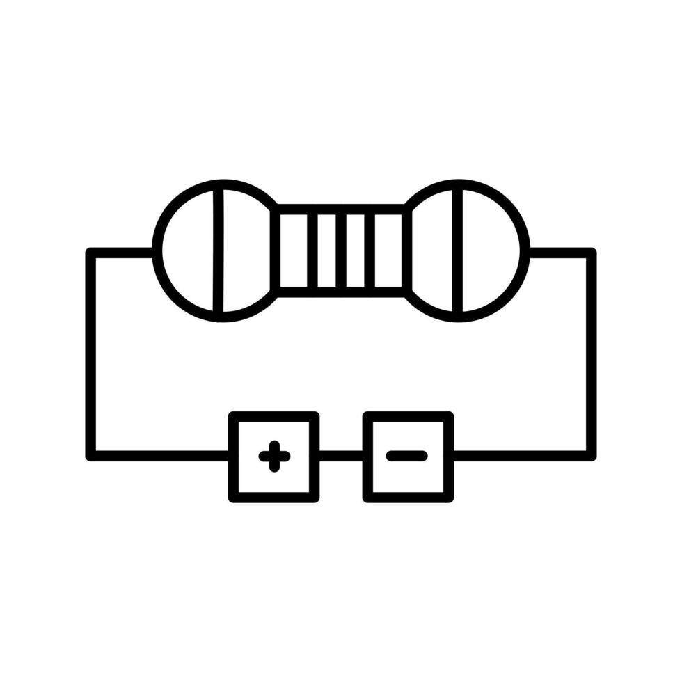 ícone de vetor de resistor