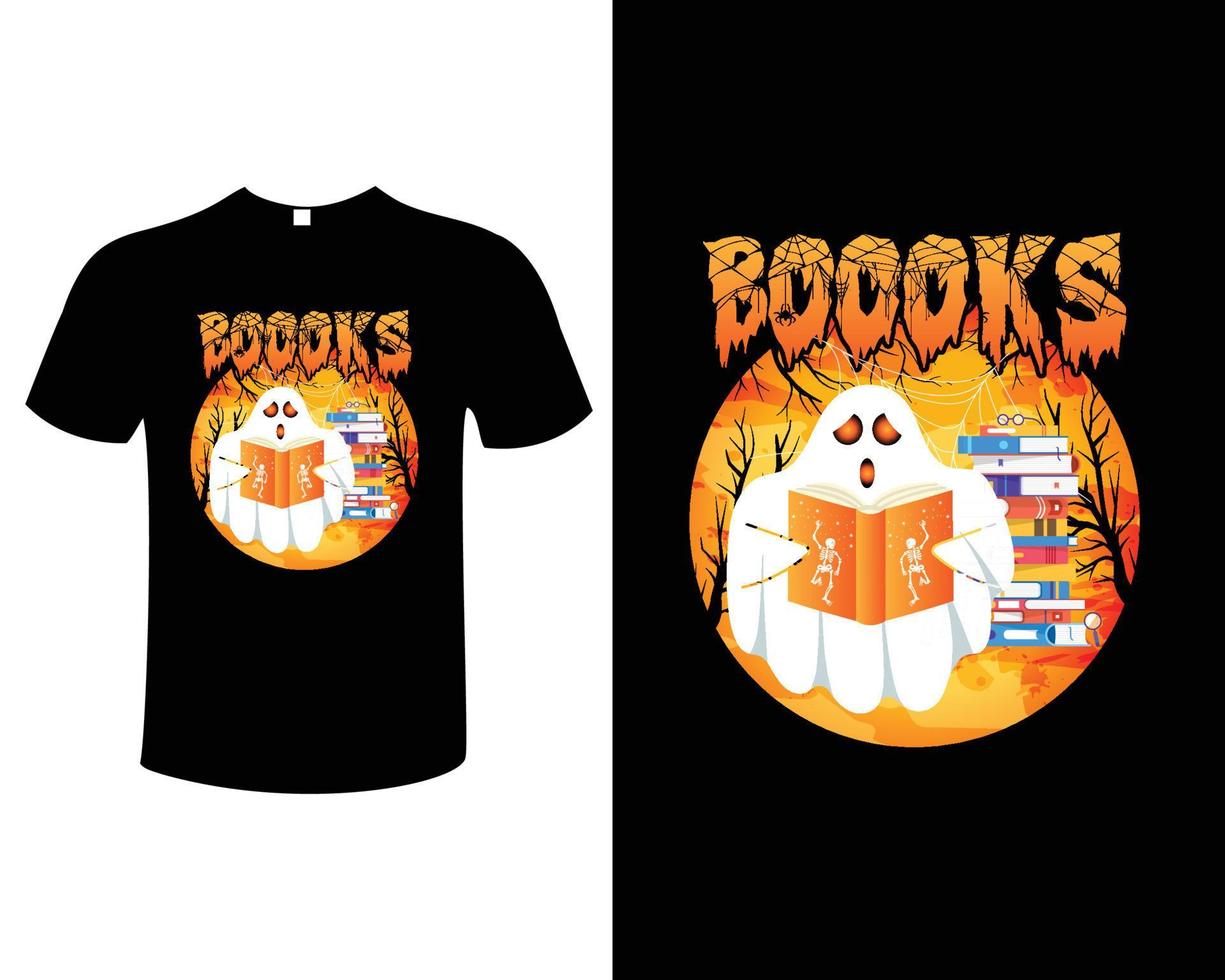 modelo de design de camiseta de ilustração vintage de tipografia de professor de halloween vetor