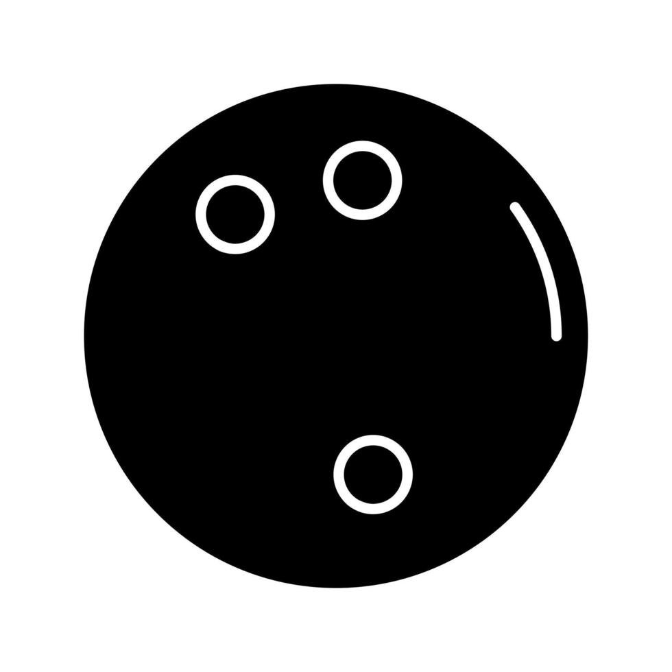 ícone de vetor de bola de boliche