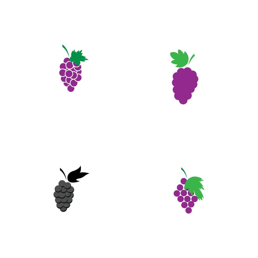 vetor de logotipo de uva