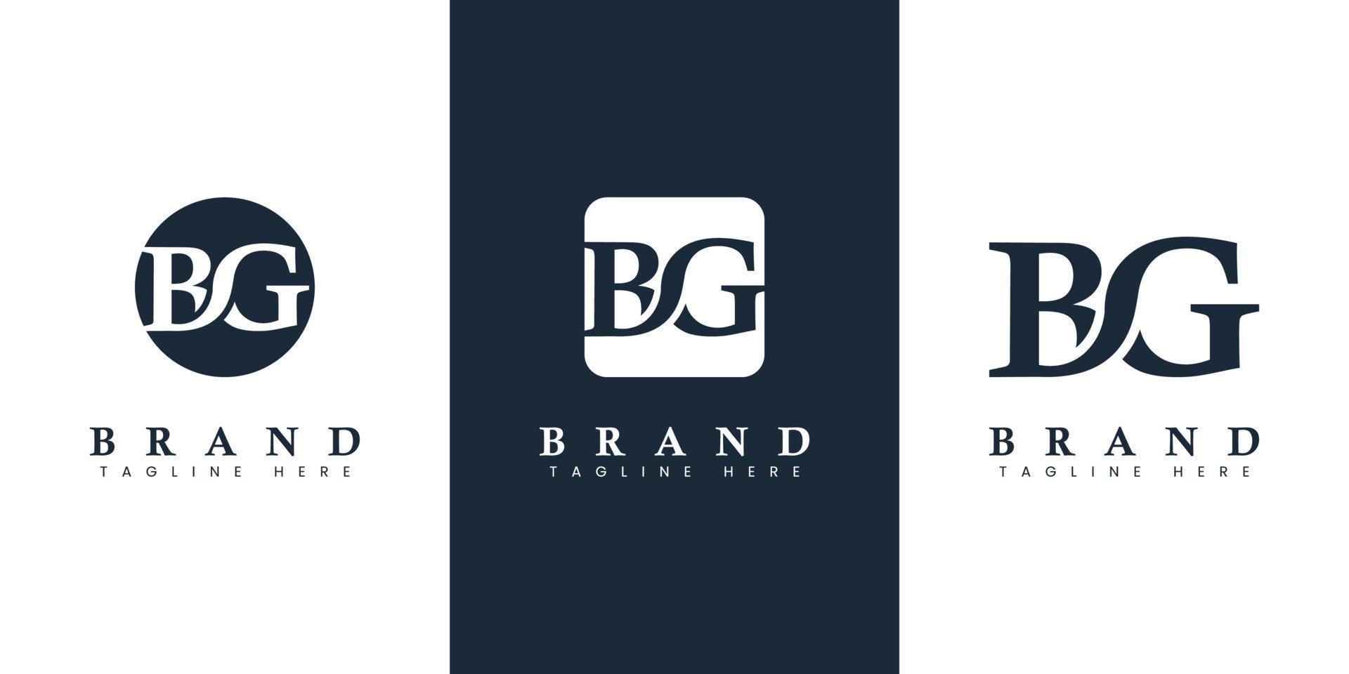 Carta gb conceito de design de logotipo profissional criativo bg
