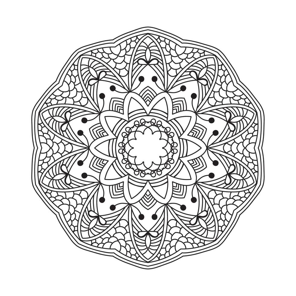 mandala de enfeite de natal vetor