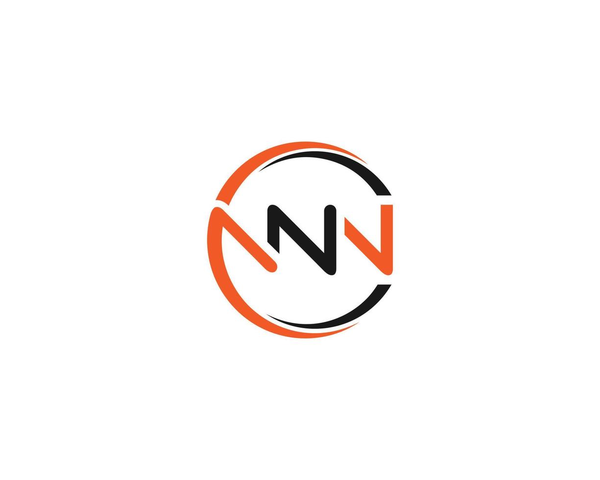 ilustração em vetor modelo de design de logotipo inicial de carta nnn criativa editável.