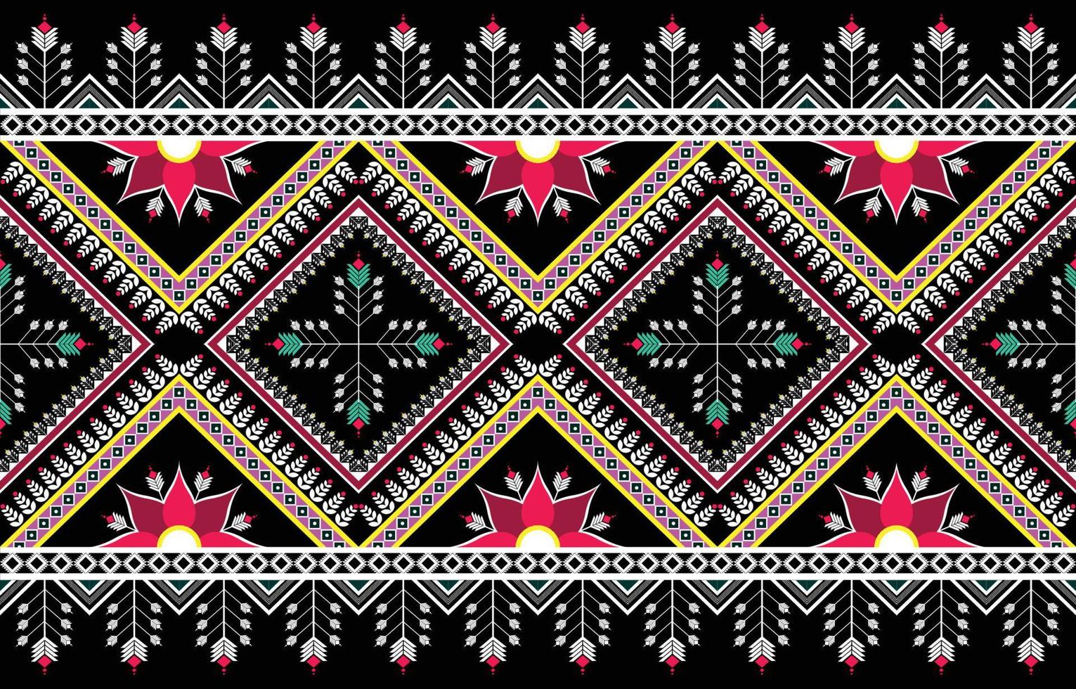 padrão de ikat geométrico étnico abstrato. oriental afro-americano mexicano asteca motivo têxtil e elementos vetoriais de padrão boêmio. projetado para plano de fundo, papel de parede, padrão de impressão .vector ikat. vetor