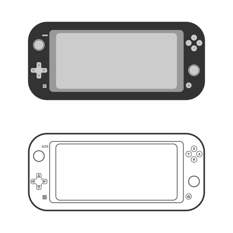 interruptor de vetor de ilustração de console de nintendo switch