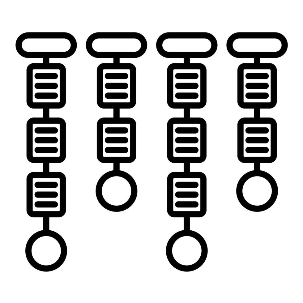 ícone de linha kanban vetor