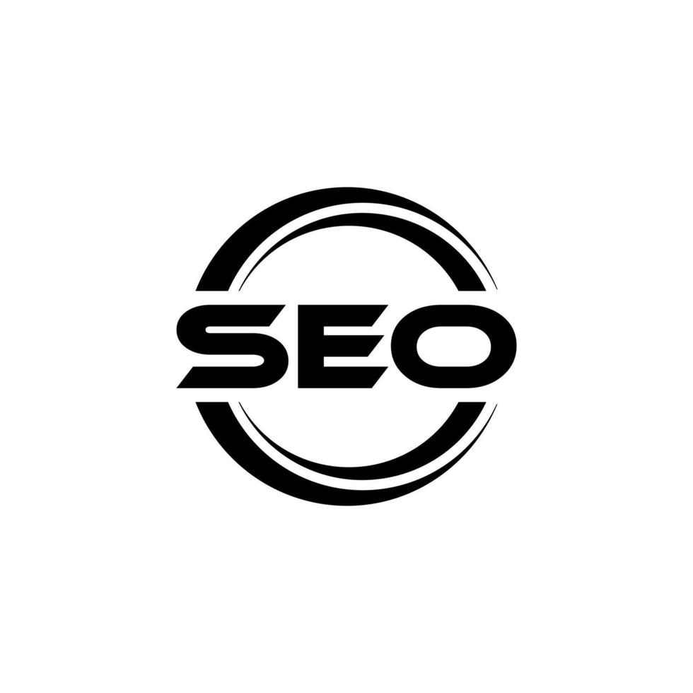 design de logotipo de carta seo na ilustração. logotipo vetorial, desenhos de caligrafia para logotipo, pôster, convite, etc. vetor