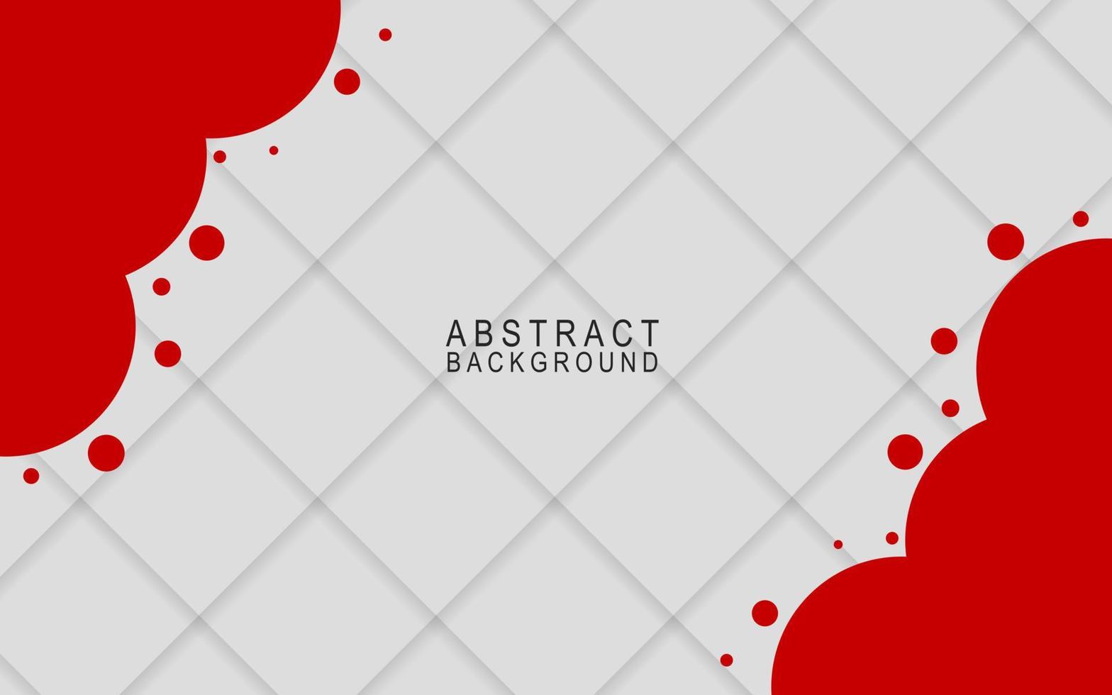 design de fundo de banner abstrato vermelho e branco vetor