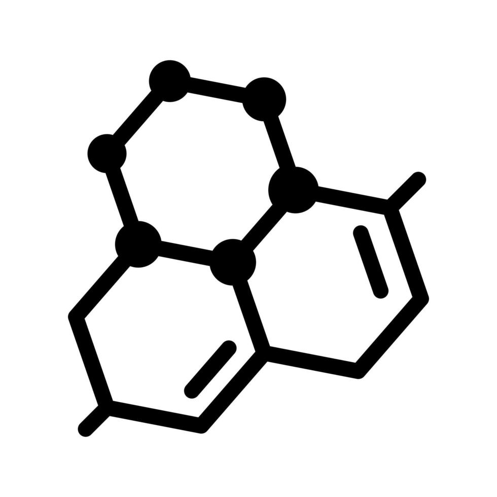 ícone de vetor de molécula