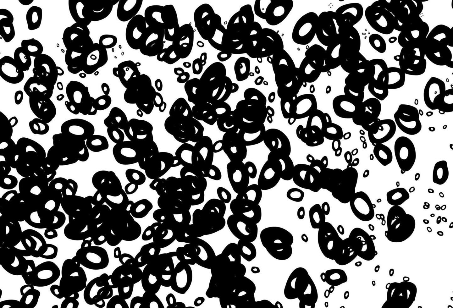 modelo de vetor preto e branco com círculos.