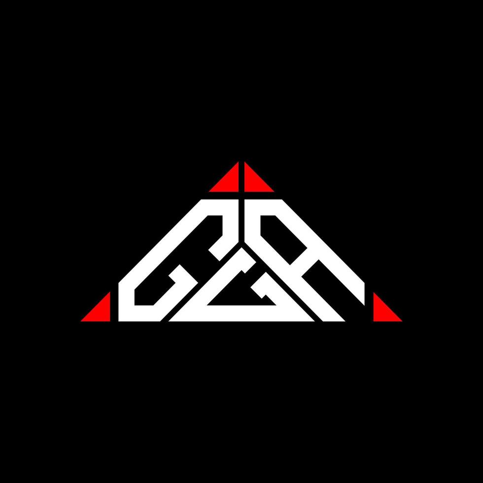 design criativo do logotipo da letra gga com gráfico vetorial, logotipo gga simples e moderno. vetor