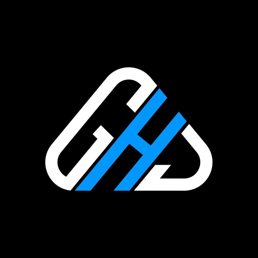 design criativo do logotipo da letra ghj com gráfico vetorial, logotipo simples e moderno ghj. vetor