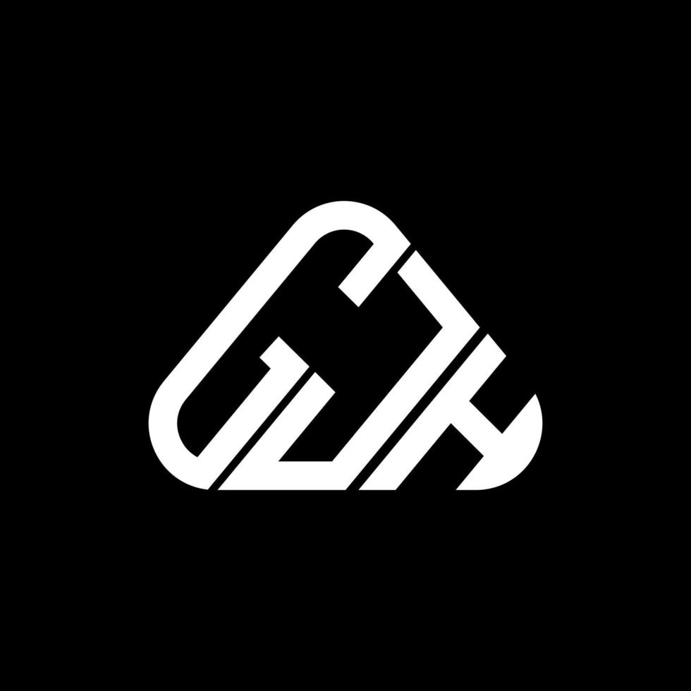 gjh letter logo design criativo com gráfico vetorial, gjh logotipo simples e moderno. vetor