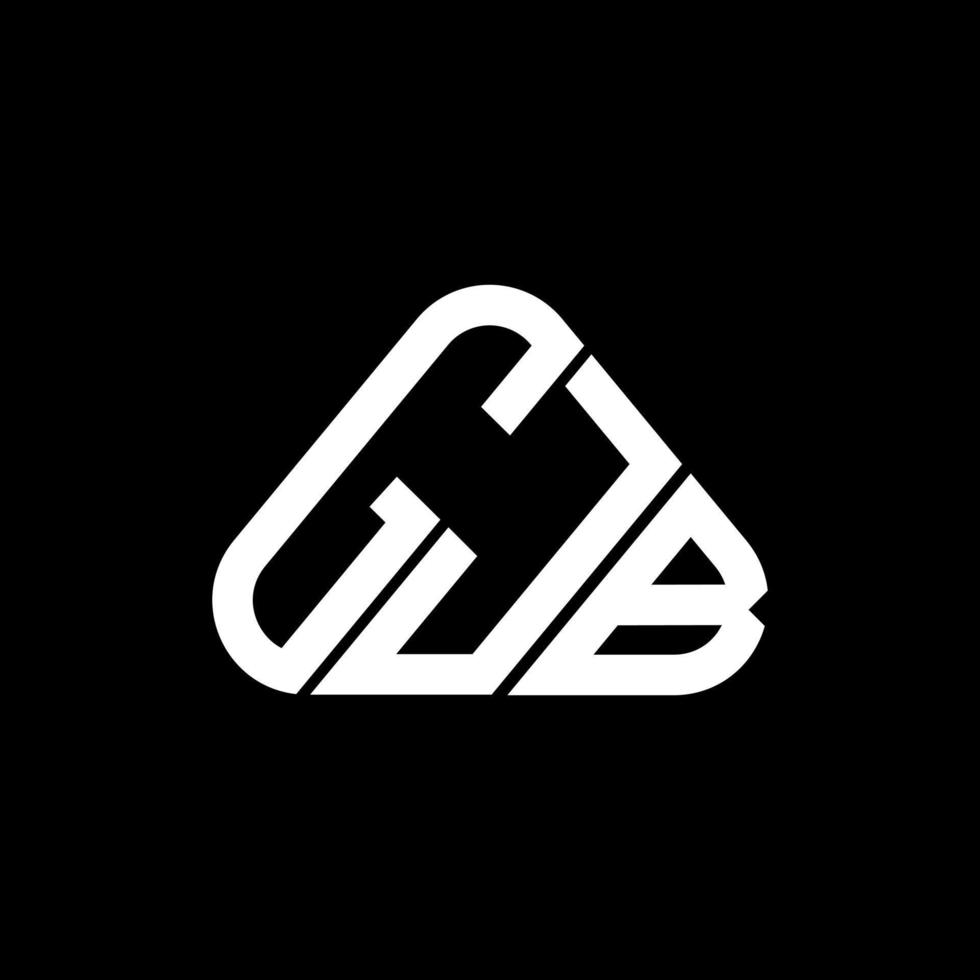 design criativo do logotipo da letra gjb com gráfico vetorial, logotipo simples e moderno do gjb. vetor
