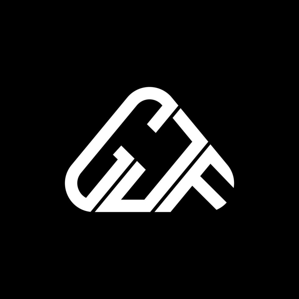 design criativo do logotipo da carta gjf com gráfico vetorial, logotipo gjf simples e moderno. vetor