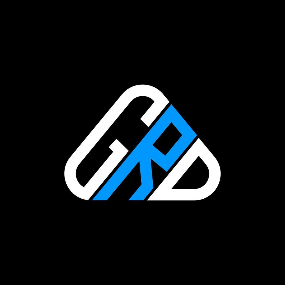 design criativo do logotipo da letra grd com gráfico vetorial, logotipo simples e moderno grd. vetor
