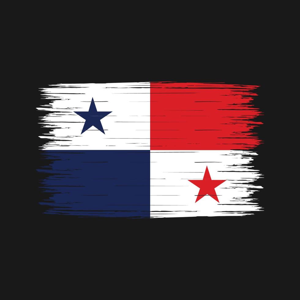 escova bandeira do panamá vetor