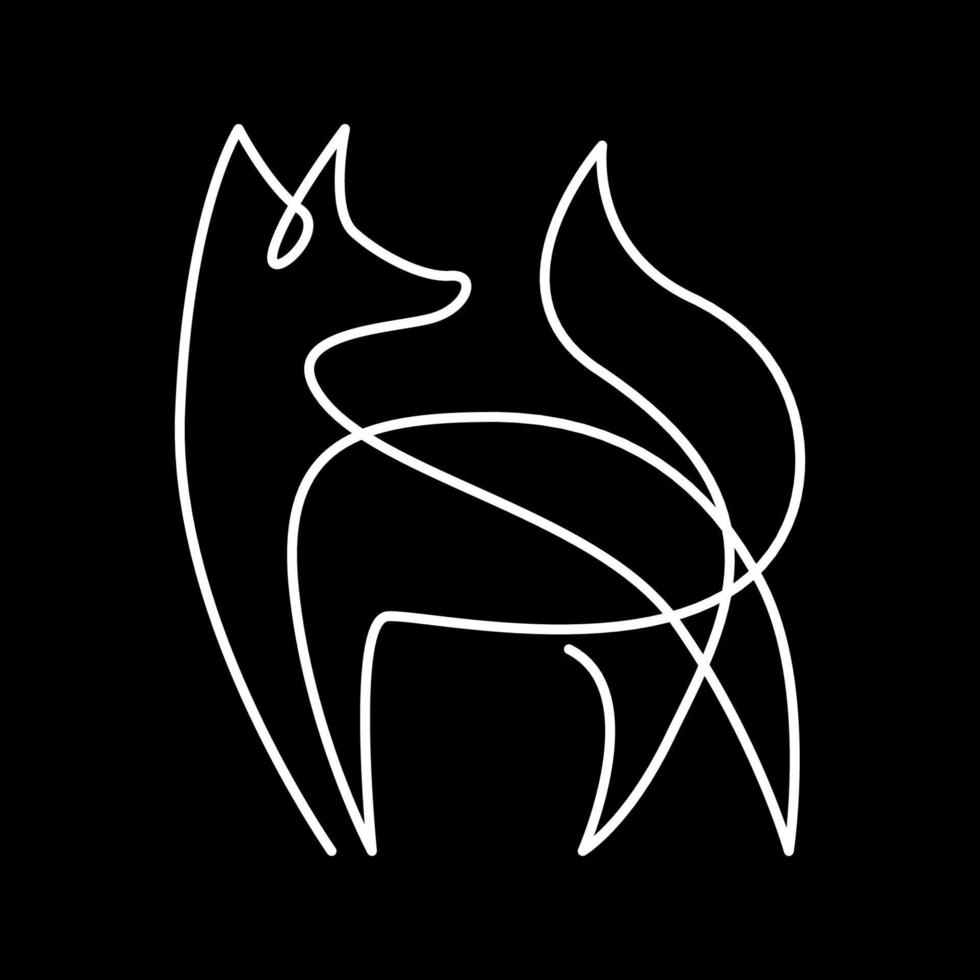arte vetorial de logotipo de lobo, ícones e gráficos para download gratuito vetor