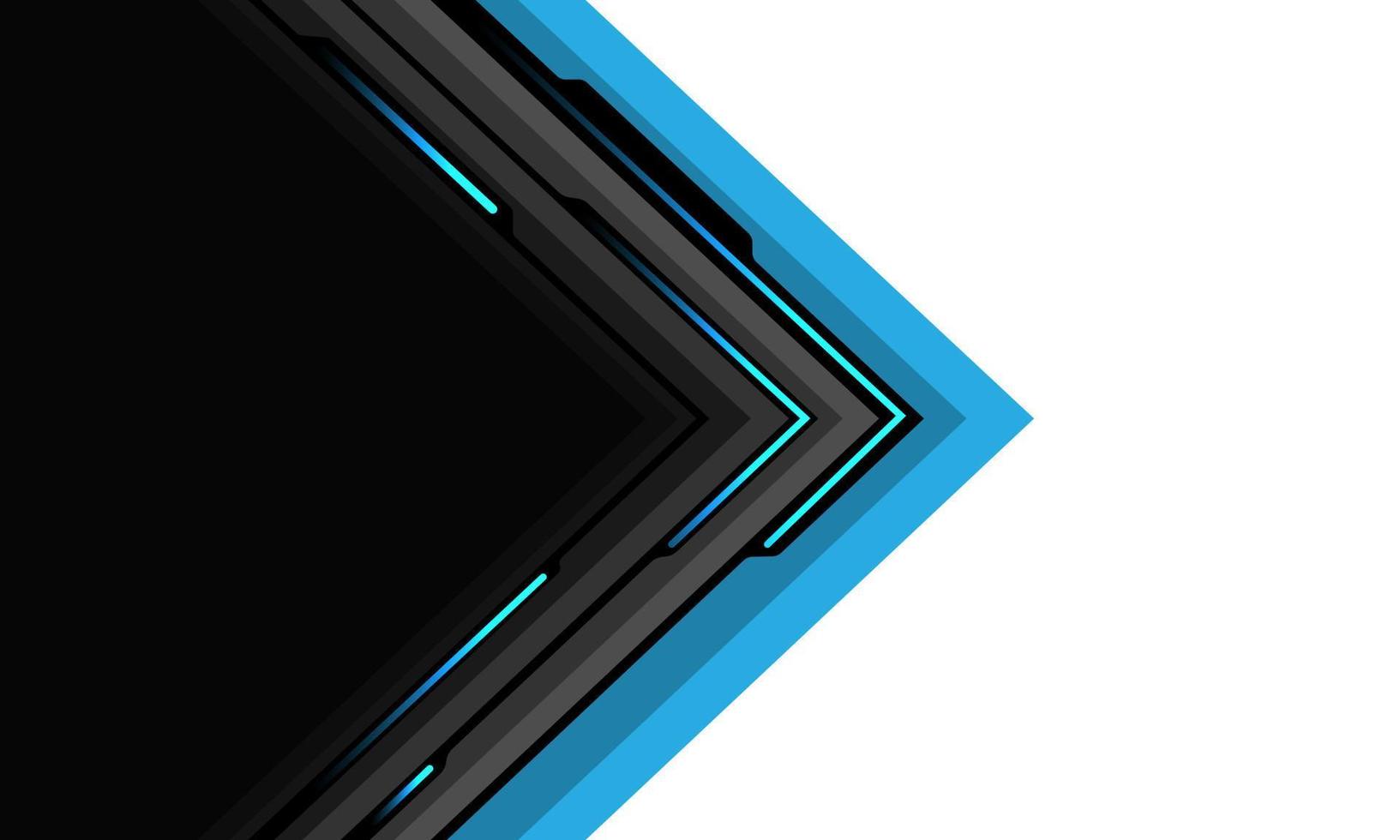 abstrato azul cinza seta preta circuito linha cibernética geométrica em design branco vetor de fundo de tecnologia futurista ultramoderna