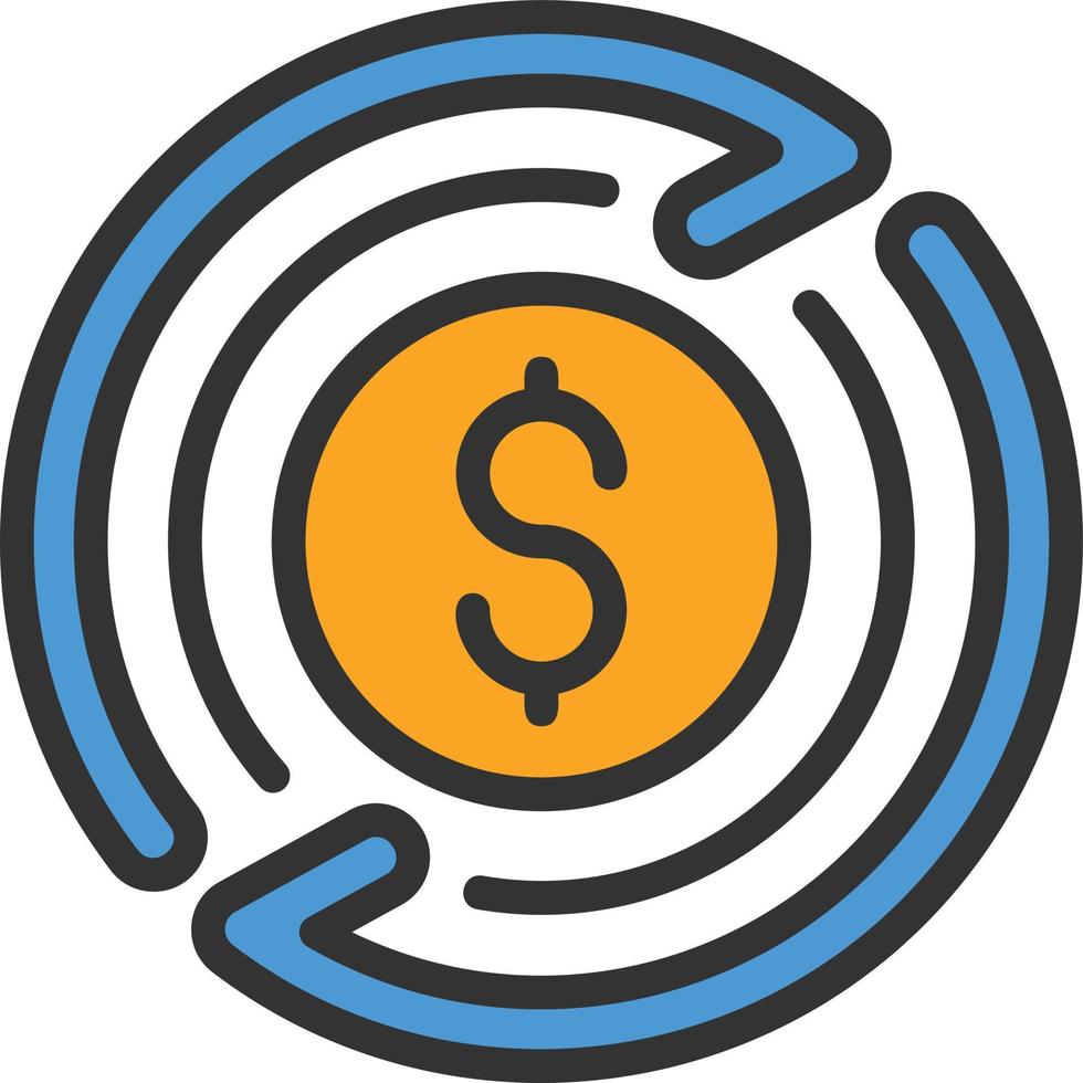 design de ícone de vetor de troca de dinheiro