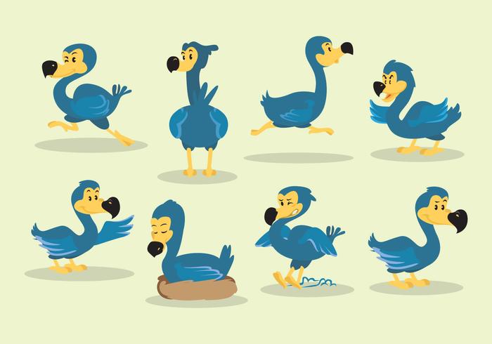 Desenhos animados Dodo Vector