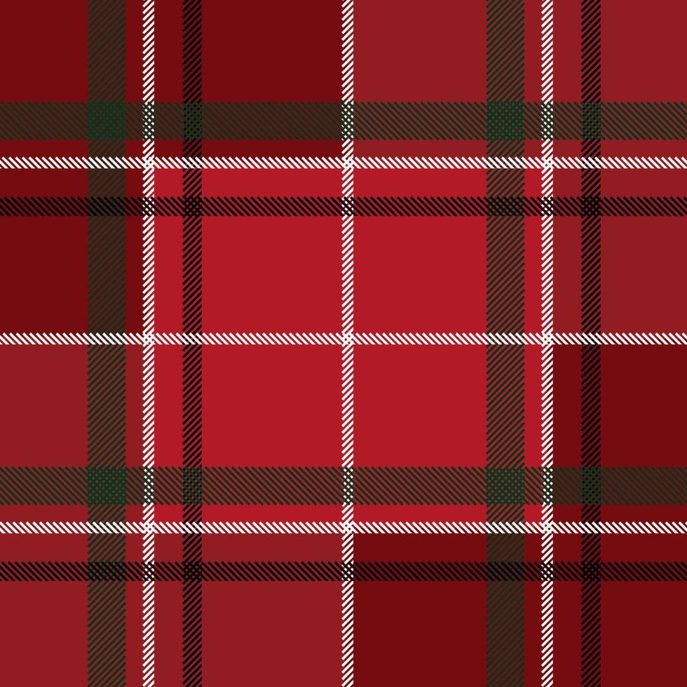 padrão de vetor xadrez vermelho xadrez escocês. fundo preto vermelho com textura de tecido. pano de fundo plano de impressão têxtil listrada.