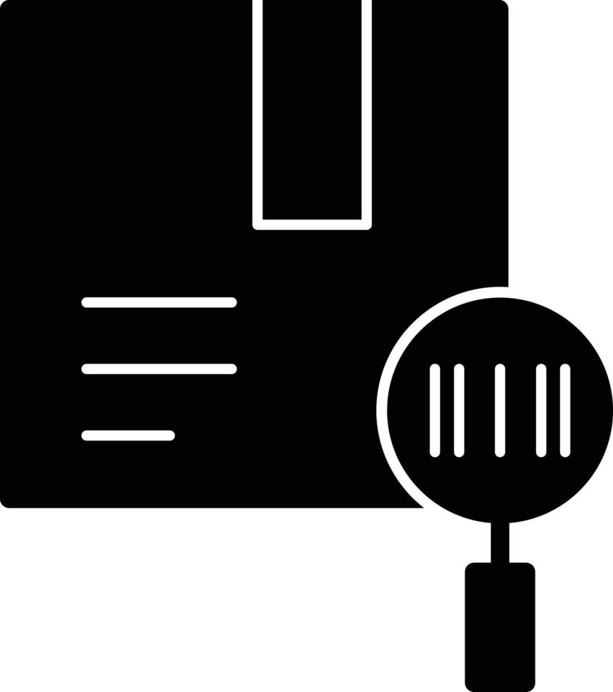 ícone de glifo de identificação de rastreamento vetor