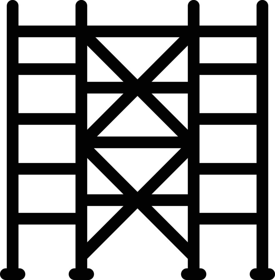 ícone de glifo de andaime vetor