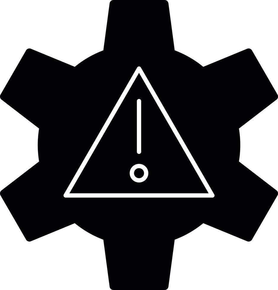ícone de glifo de gerenciamento de risco vetor