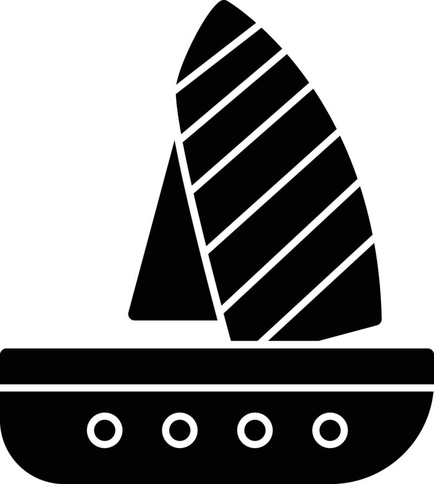 ícone de glifo de windsurf vetor