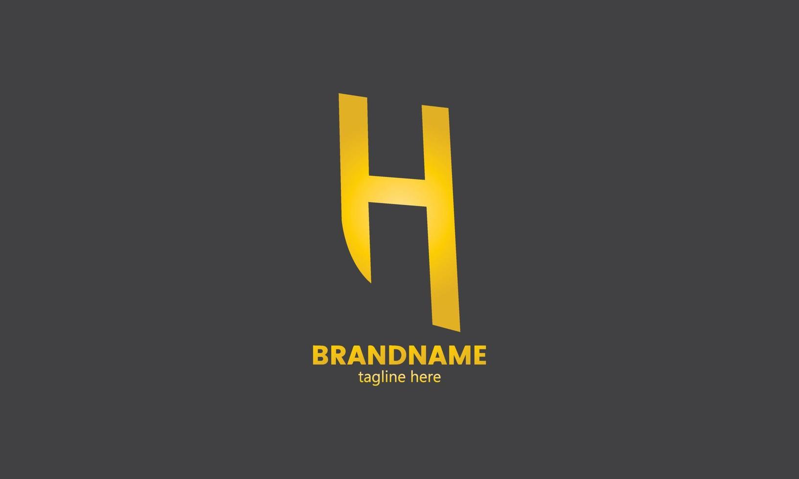 letra h logotipo modelo ícone do vetor design.illustration ícone da letra h. logotipo h inicial.