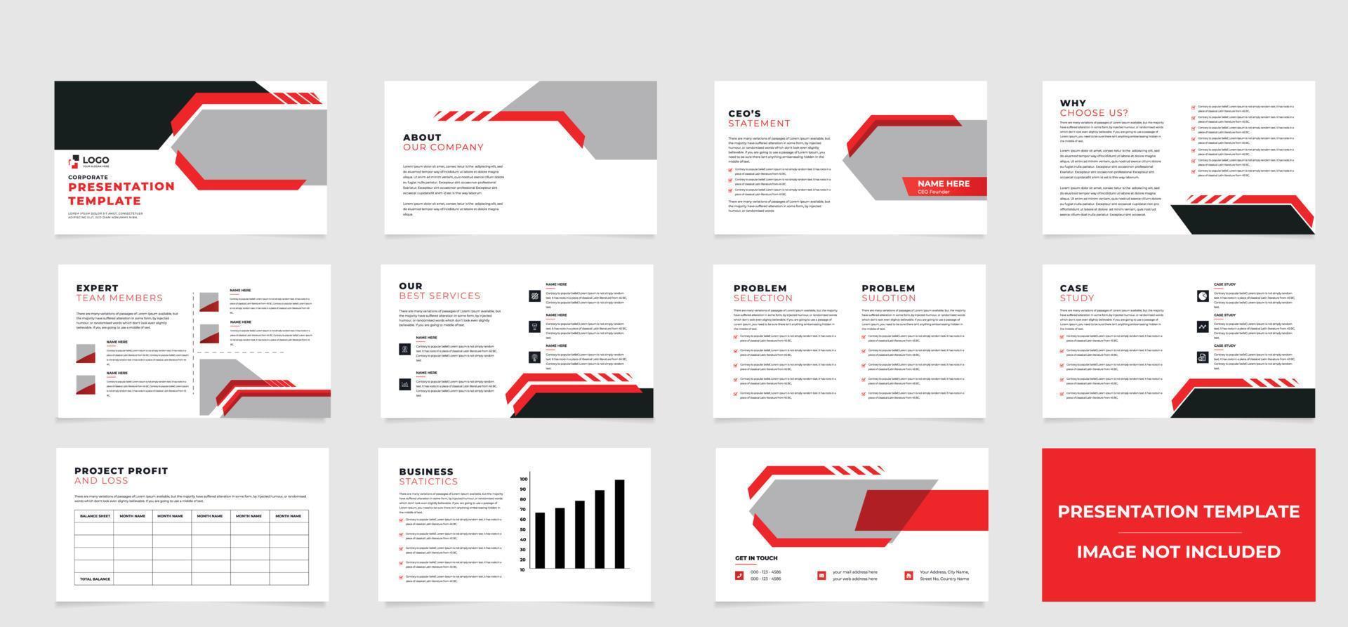 modelo de design de fundos de apresentação de negócios e design de layout de página para brochura, livro, revista, relatório anual e perfil da empresa, com conceito de design de elementos infográficos vetor