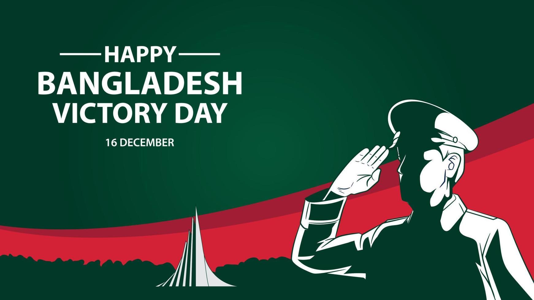 dia da vitória de bangladesh, 16 de dezembro, memorial nacional dos mártires vetor