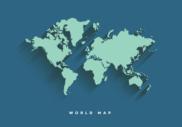 Mundo, mapa, vetorial vetor
