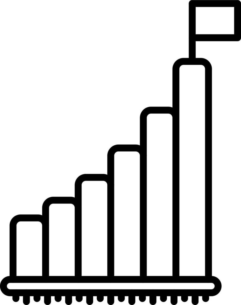 ícone de linha de desafio vetor