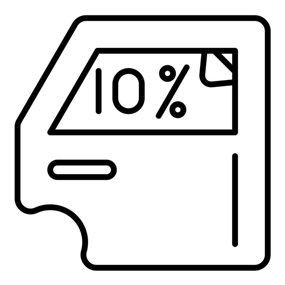 ícone de linha de tingimento de janela vetor
