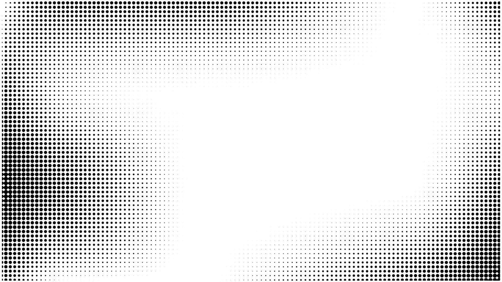 elemento de design vetorial de meio-tom, conjunto de efeito de fundo de cor preto e branco de meio-tom vetor