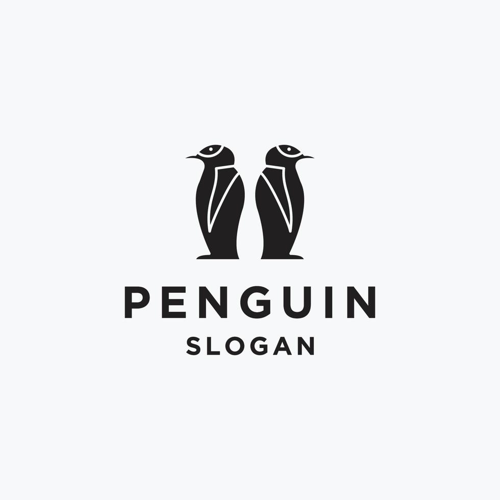 logotipo do pinguim - logotipo do animal vetor