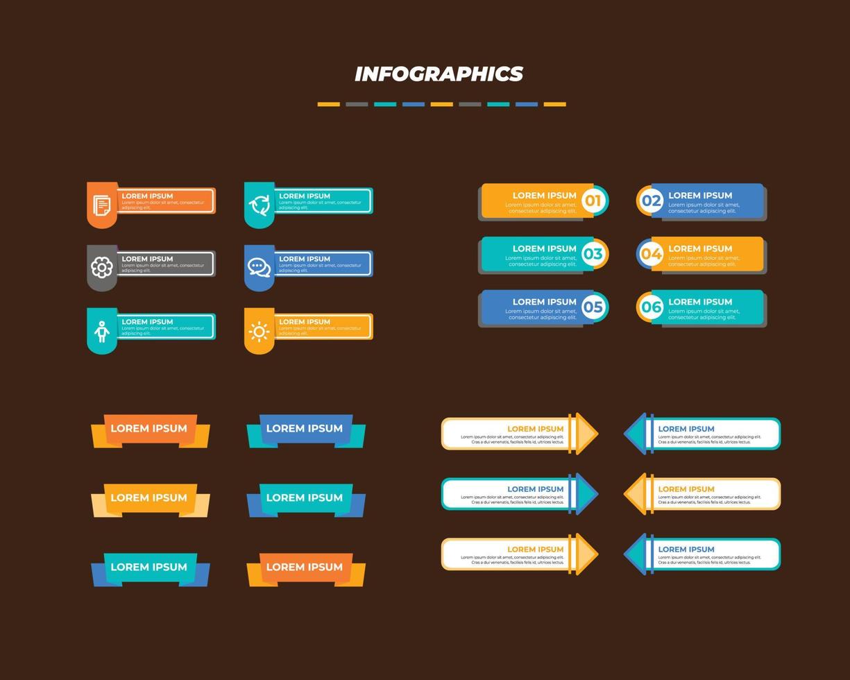 design infográfico vetorial vetor