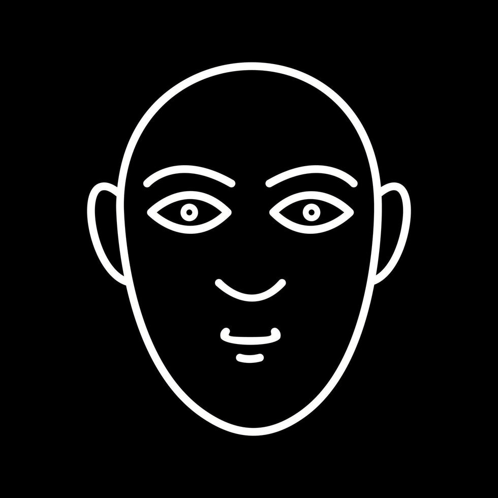 ícone de vetor de rosto humano