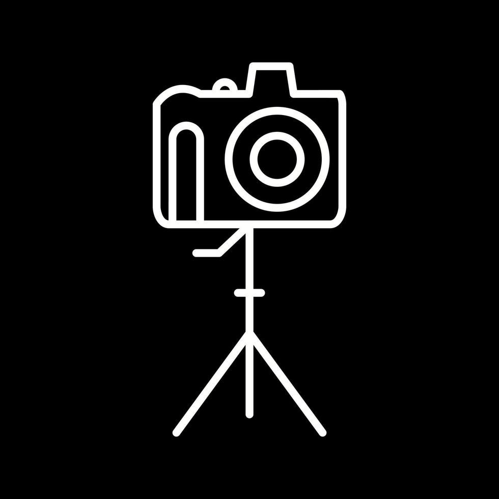 câmera exclusiva no ícone de vetor de suporte